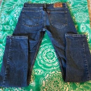Levi's Dark Blue Straight Jeans 29”X28”